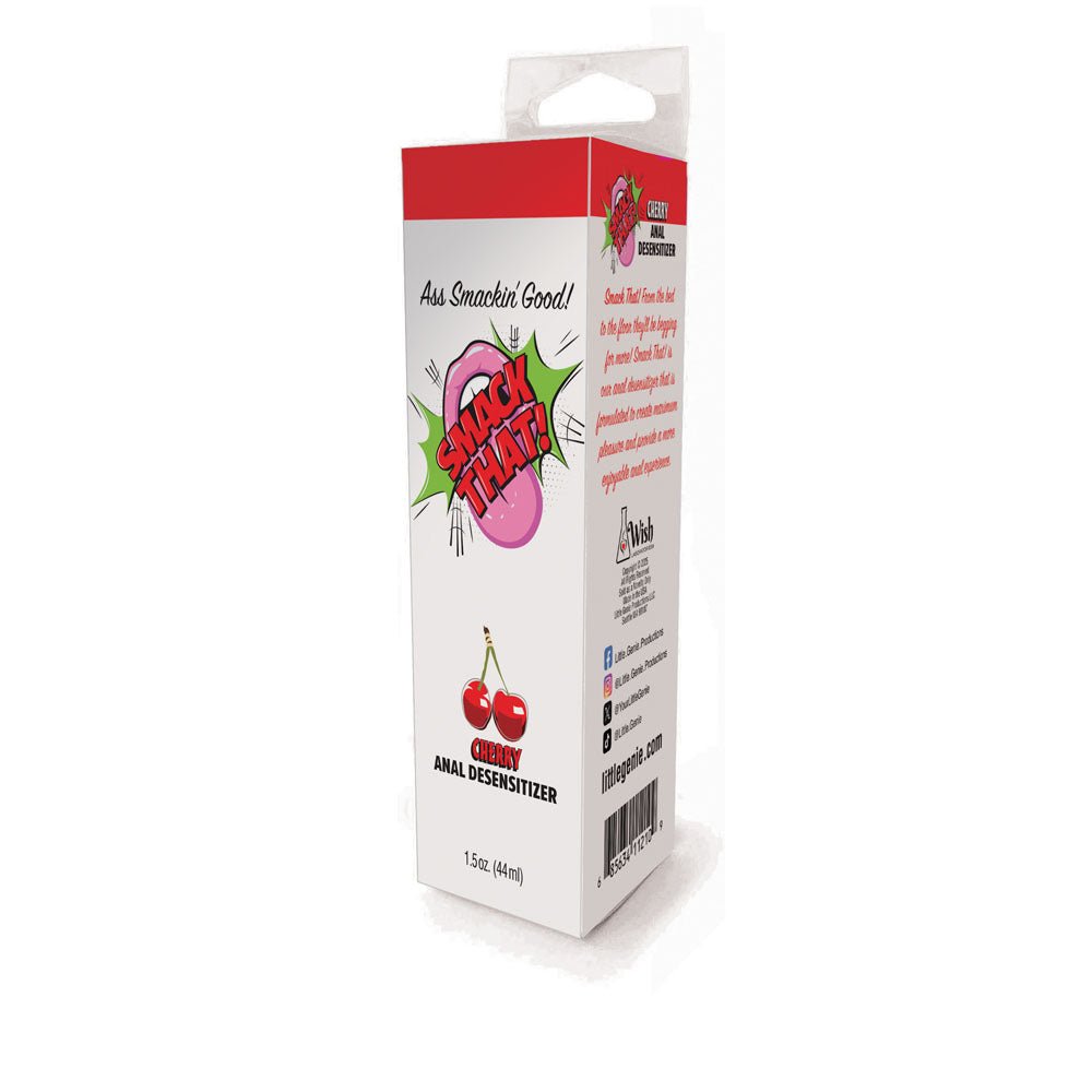 Smack That! Anal Desensitiser - Cherry - Cherry Flavoured Anal Desensitiser - 44 ml Tube - silkandsin