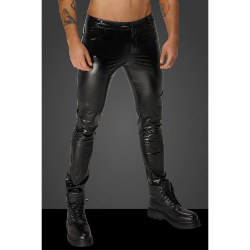 Snake Wetlook Long Pants with Back Pockets - Silk and Sin