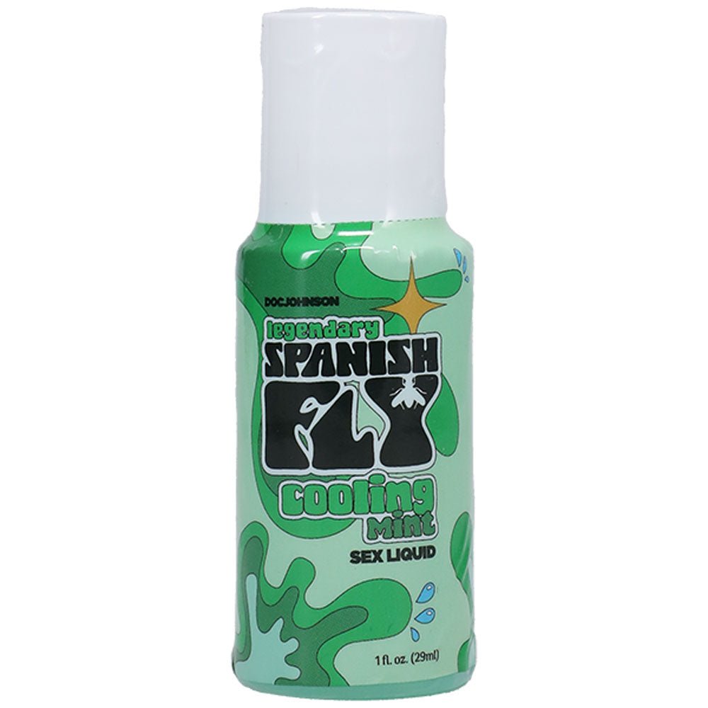 Spanish Fly Sex Liquid - Cooling Mint - Aphrodisiac Enhancer - 29 ml Bottle - Silk and Sin