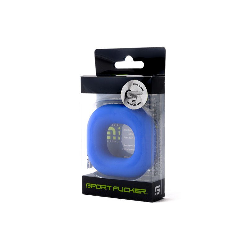 Sport Fucker Big Boner Ring - Blue Cock Ring - silkandsin