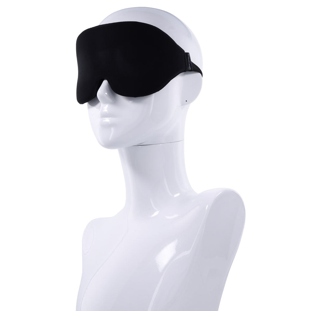SPORTSHEETS Blackout Blindfold - Black Eye Mask - silkandsin