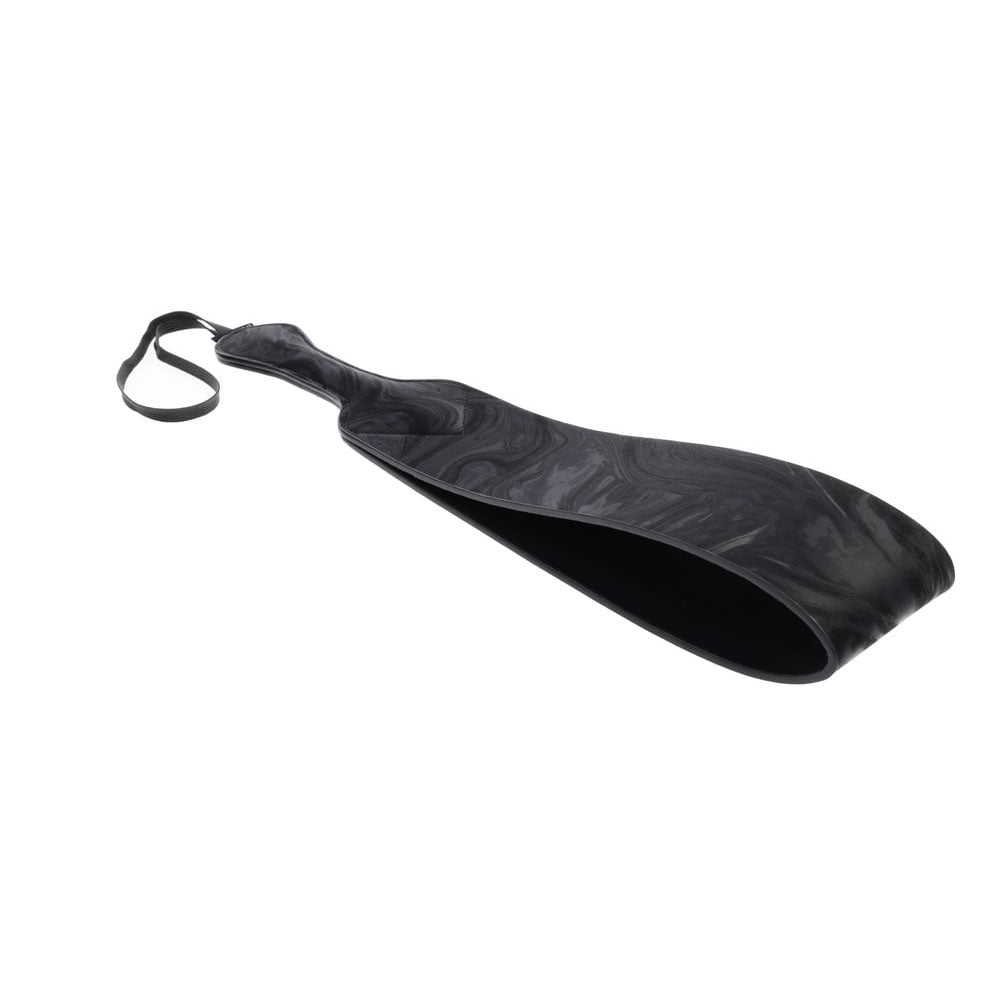 SPORTSHEETS Velvet Noir Loop Paddle - Black 42 cm Paddle - silkandsin