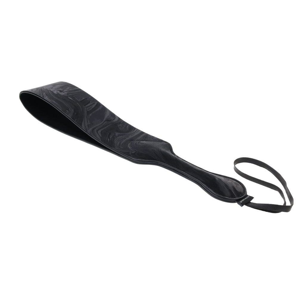 SPORTSHEETS Velvet Noir Loop Paddle - Black 42 cm Paddle - silkandsin