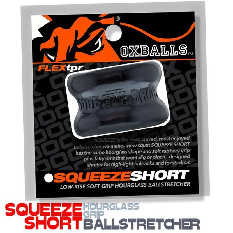 Squeeze Short Ballstretcher Black - Silk and Sin