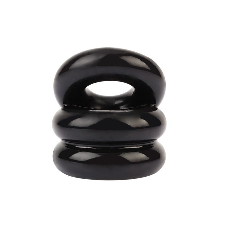 Stacked Dual Pleasure Ring Black - Silk and Sin