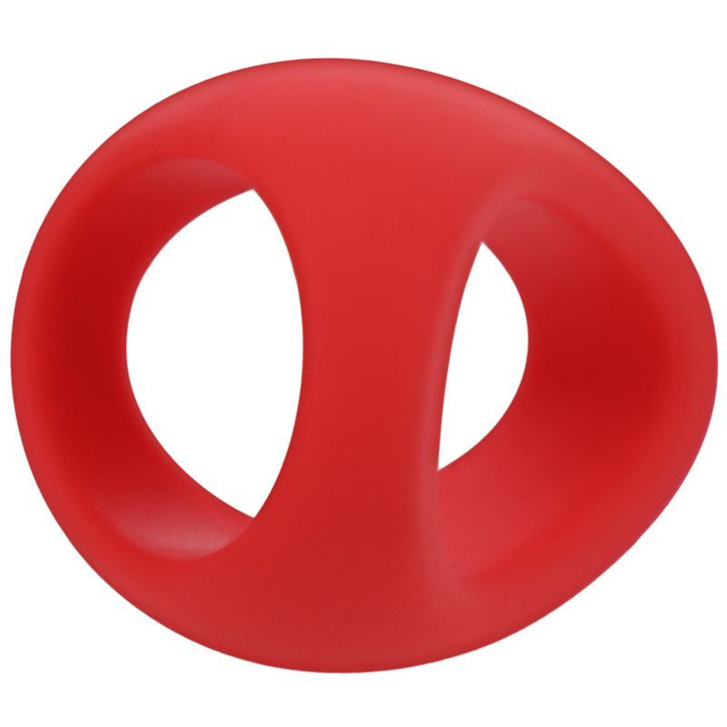 Stirrup Silicone Cock Ring Crimson - Silk and Sin