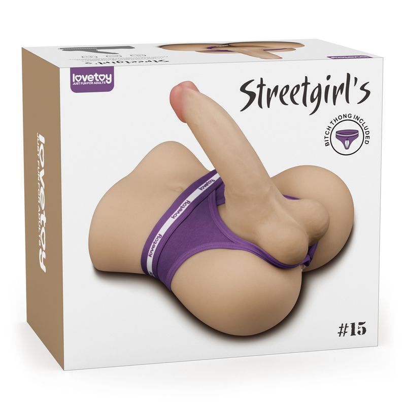 Streetgirls #15 Male Butt with Bendable Dildo and Balls Steven - Silk and Sin