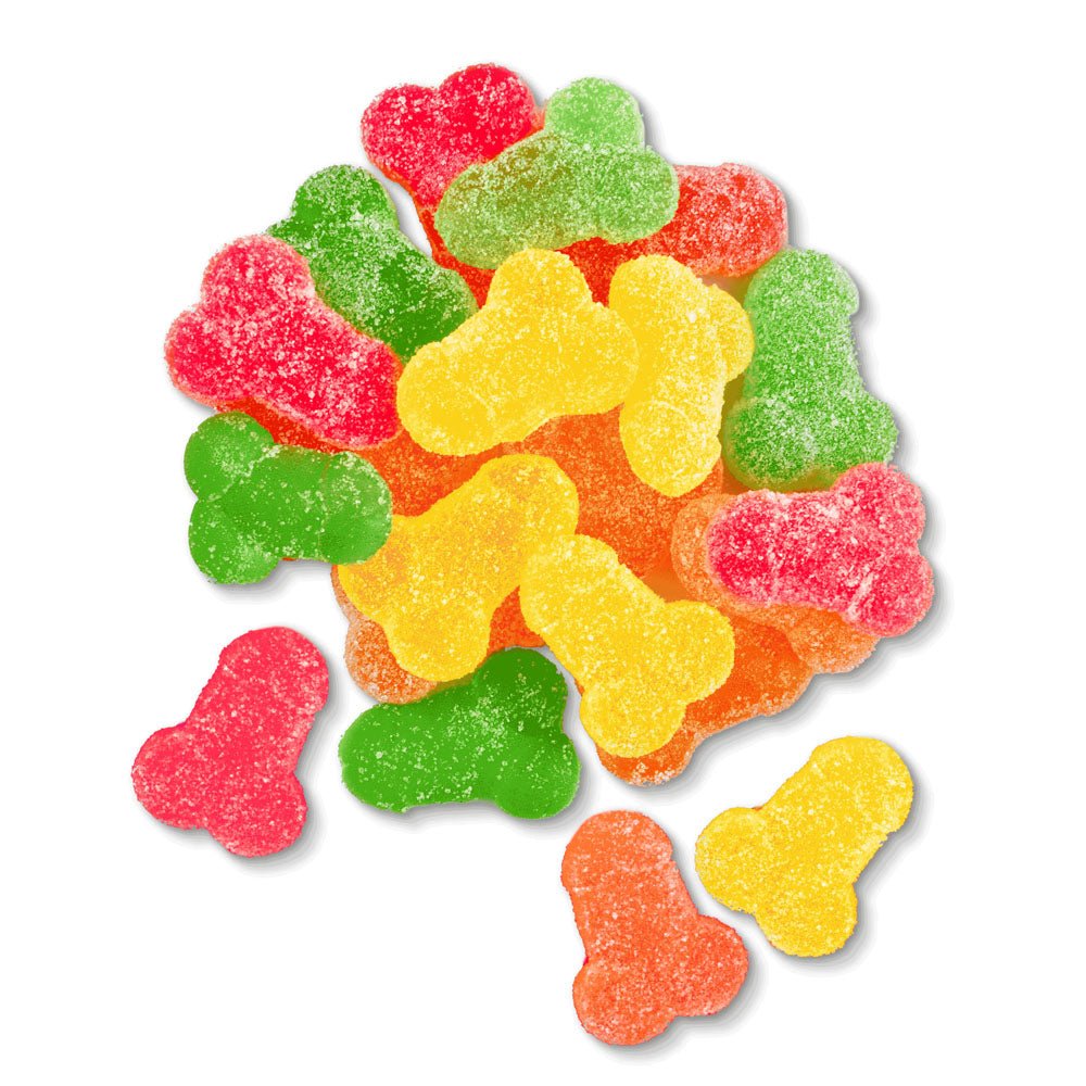 Suck A Bag Of Gummy Dicks! - Gummy Pecker Lollies - 64 grams - silkandsin