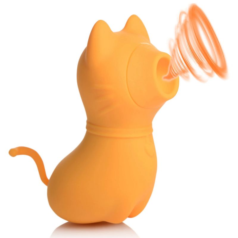 Sucky Kitty 7X Clitoral Stimulator Orange - Silk and Sin