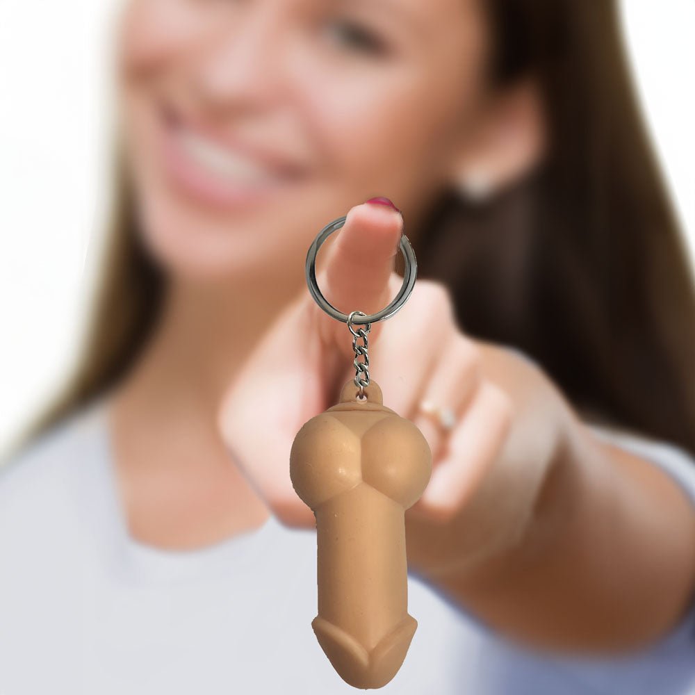 Super Fun Key Chain - Squishy Penis - Novelty Keychain - Silk and Sin