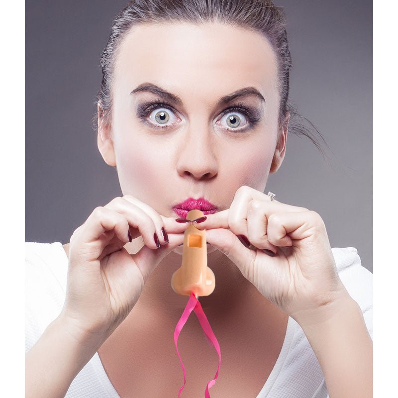 Super Fun Penis Party Whistles - Hens Party Novelties - 8 Pack - Silk and Sin