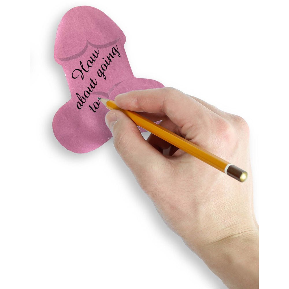 Super Fun Penis Sticky Notes - Multi Coloured Novelty Sticky Notes - 100 Pack - Silk and Sin