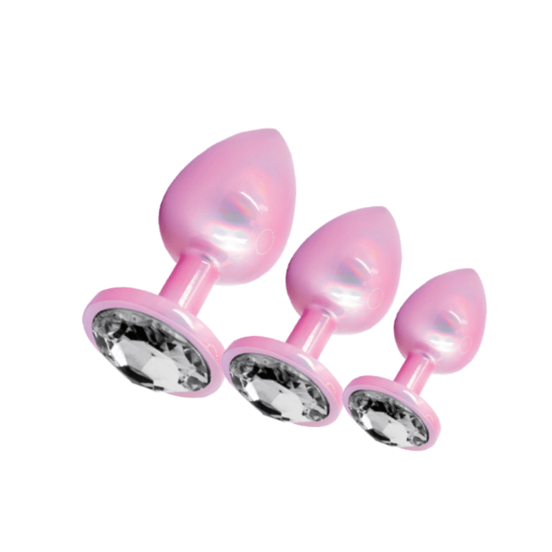 SXE Stainless Steel Comfort 3 Pc Butt Plug Set - Silk and Sin