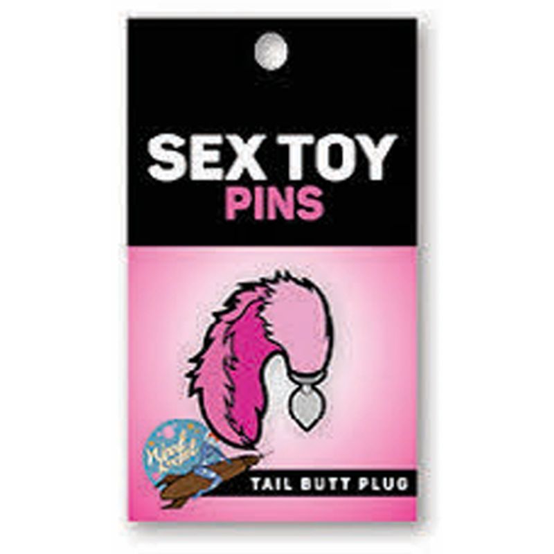 Tail Butt Plug Enamel Pin - Silk and Sin