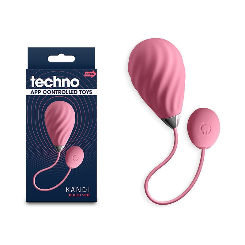 Techno - Kandi - Pink USB Rechargeable Vibrating Egg with App Control - Silk and Sin