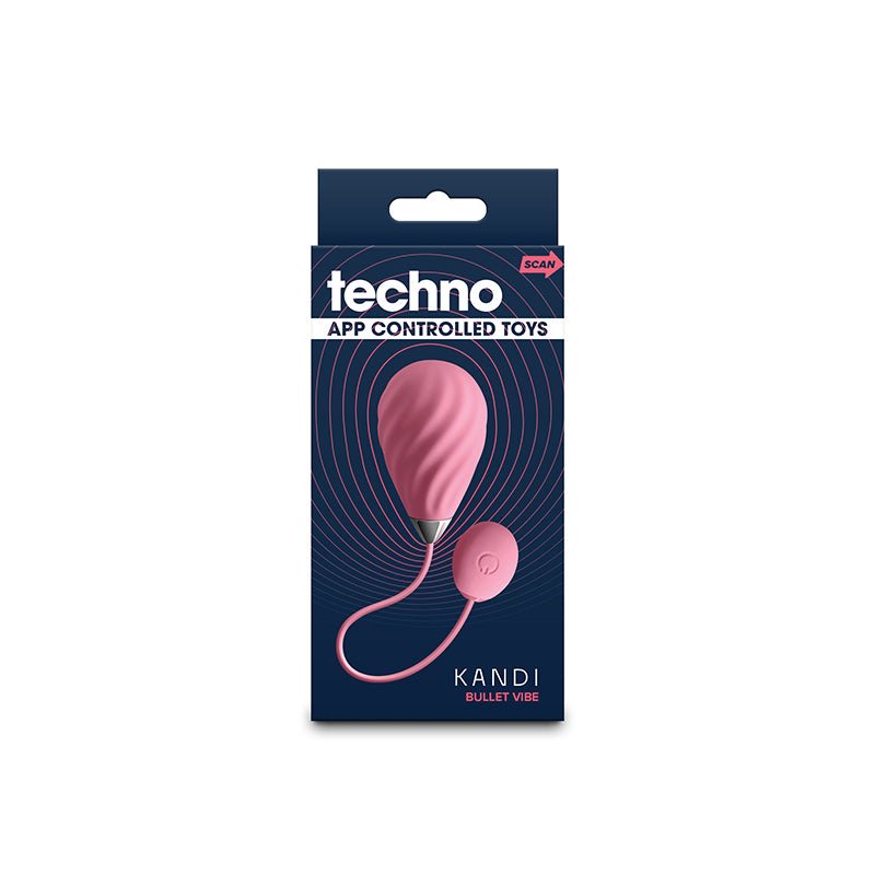 Techno - Kandi - Pink USB Rechargeable Vibrating Egg with App Control - Silk and Sin
