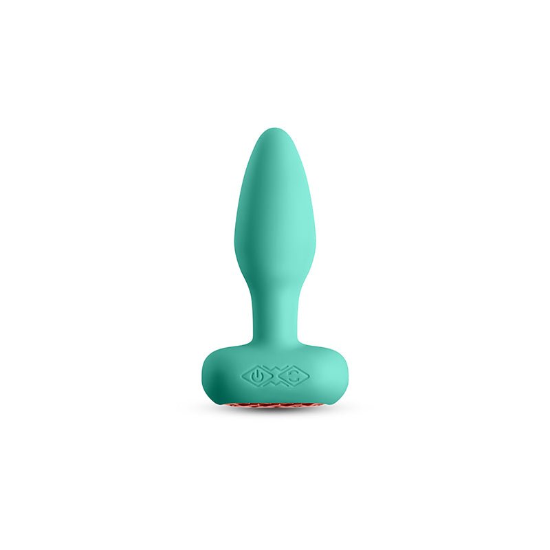 Techno - Prism - Teal 10.9 cm USB Rechargeable Butt Plug with App Control - Silk and Sin