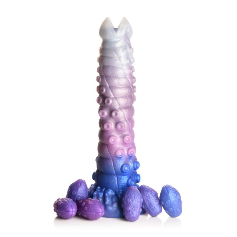 Tenta-Queen Ovipositor Silicone Dildo with Eggs - Silk and Sin