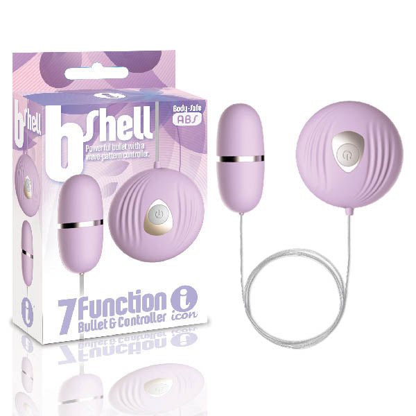 The 9's b-Shell - Purple Bullet with Remote Control - Silk and Sin