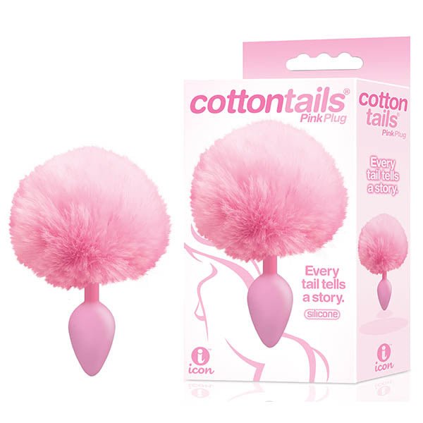 The 9's Cottontails - Pink Butt Plug with Bunny Tail - Silk and Sin