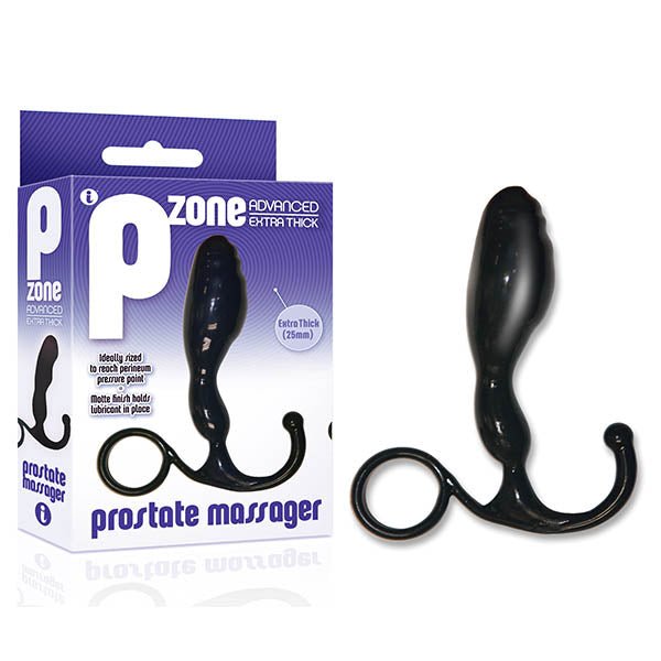 The 9's P- Zone Advanced - Black Prostate Massager - Silk and Sin