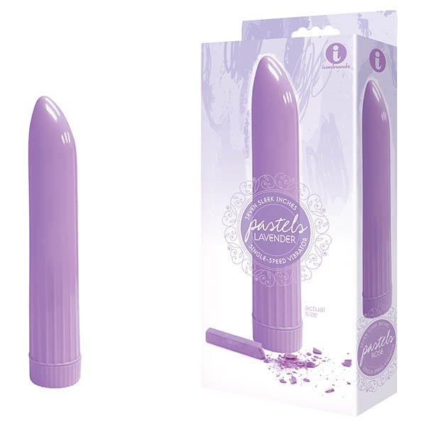The 9's Pastel Vibes - Lavender 17.8 cm (7'') Vibrator - Silk and Sin