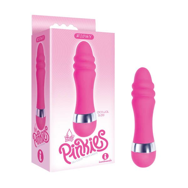 The 9's Pinkies, Ridgy - Pink 11.4 cm (4.5'') Vibrator - Silk and Sin