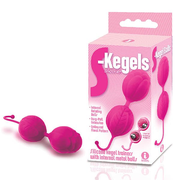 The 9's S-Kegels - Pink Silicone Kegel Balls - Silk and Sin