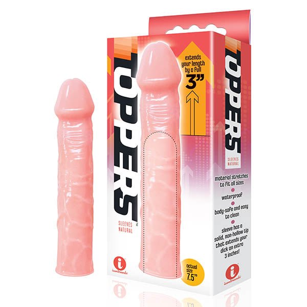 The 9's Toppers - Flesh 7.6 cm (3'') Penis Extension Sleeve - Silk and Sin