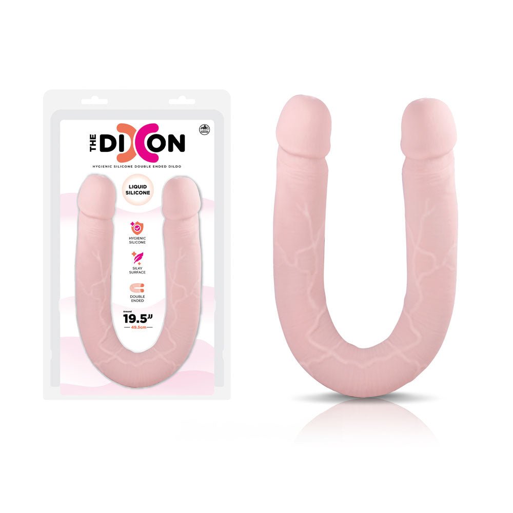 The Dixon - Flesh - Flesh 50 cm Silicone Double Dong - Silk and Sin