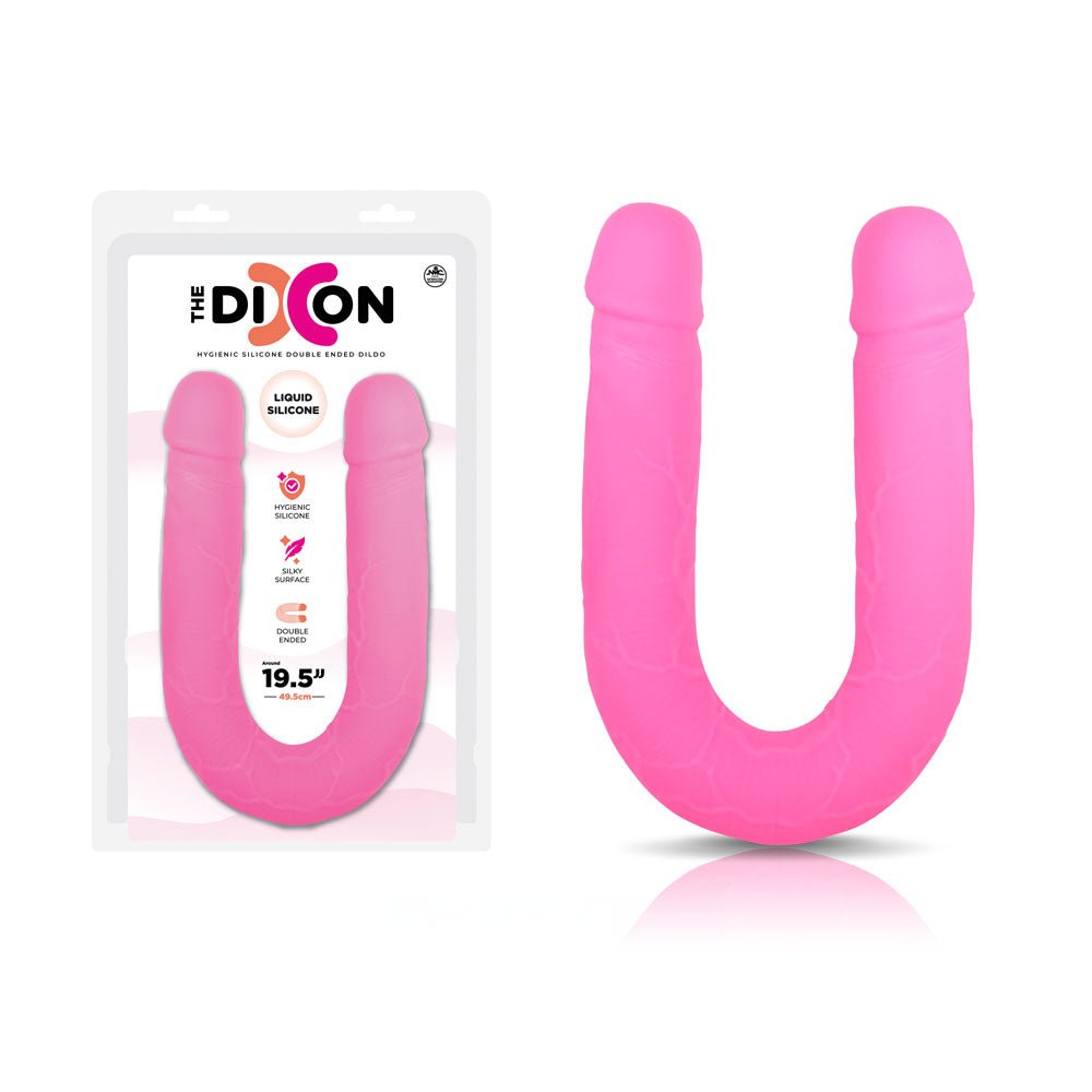 The Dixon - Pink - Pink 50 cm Silicone Double Dong - Silk and Sin
