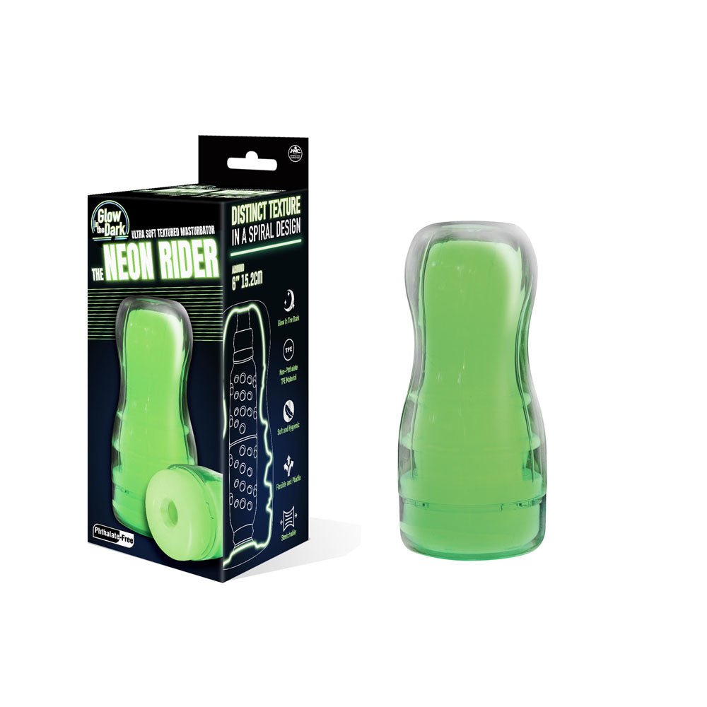 The Neon Rider - Glow in Dark 15.2 cm Stroker - Silk and Sin