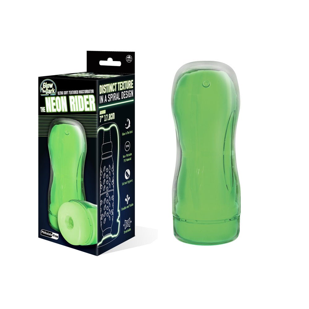 The Neon Rider - Glow in Dark 17.8 cm Stroker - Silk and Sin