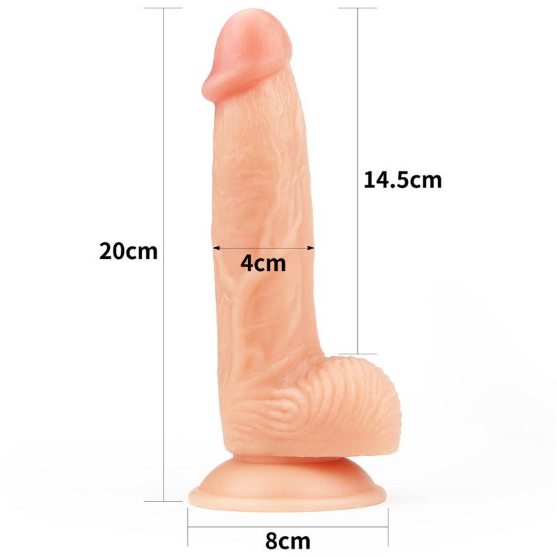 The Ultra Soft Dude - Flesh 20.3 cm (8'') Dong - Silk and Sin
