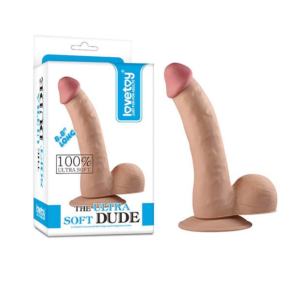The Ultra Soft Dude - Flesh 22.3 cm (8.8'') Dong - Silk and Sin