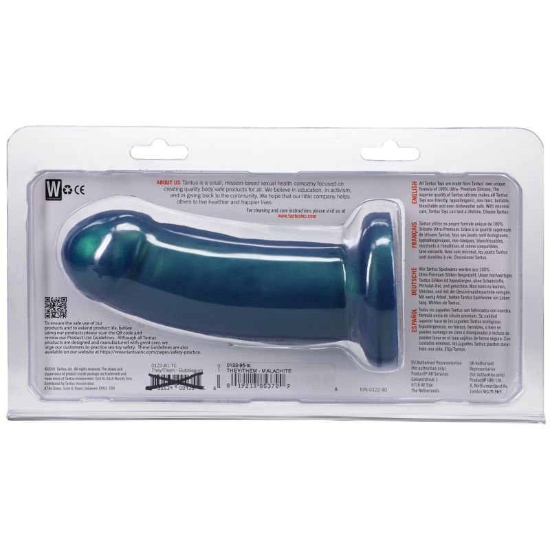 They Them Dildo Malachite - Silk and Sin