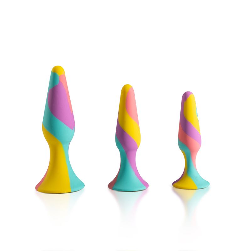 TriPlugs 3 Pc Silicone Anal Training Kit - Silk and Sin