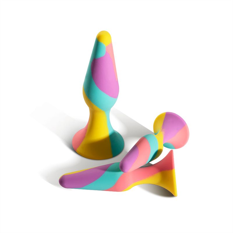 TriPlugs 3 Pc Silicone Anal Training Kit - Silk and Sin
