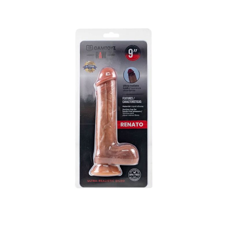 Ultra Realistic 23cm Silicone Dildo Renato - Silk and Sin