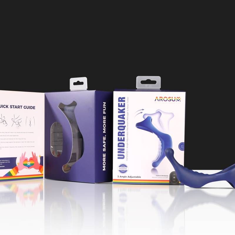Underquaker Vibrating Anal Probe with Cockring and Remote - Silk and Sin