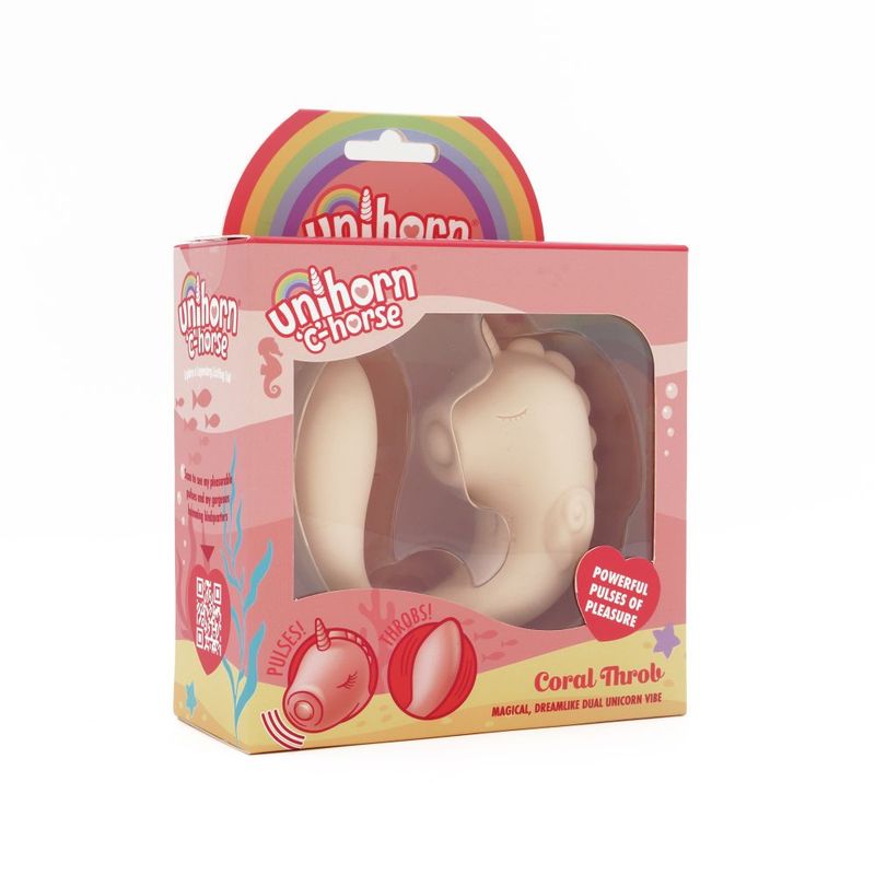 Unihorn Massager C Horse Coral Throb - Silk and Sin