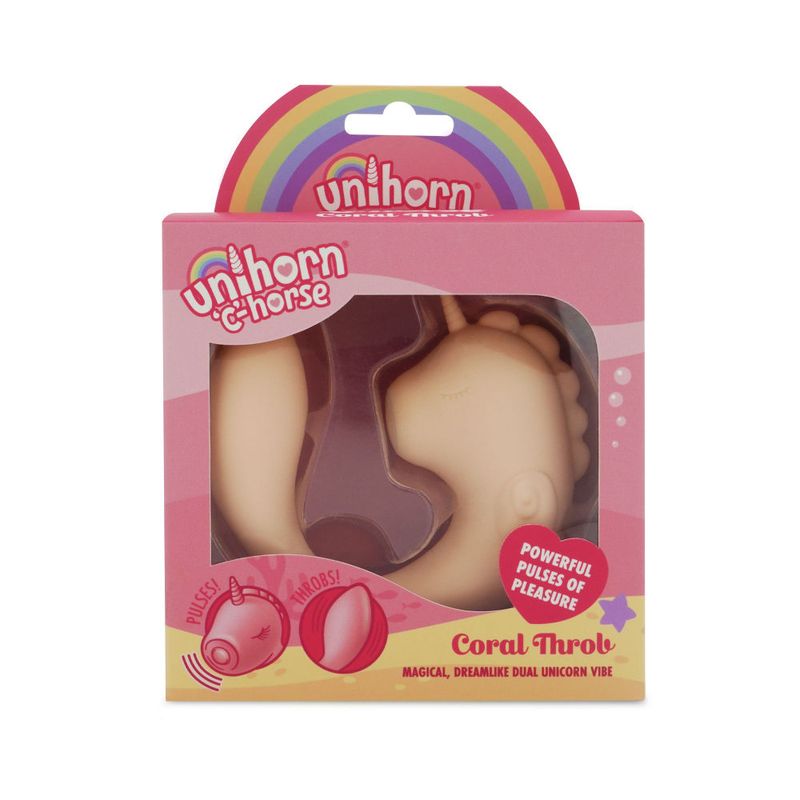 Unihorn Massager C Horse Coral Throb - Silk and Sin