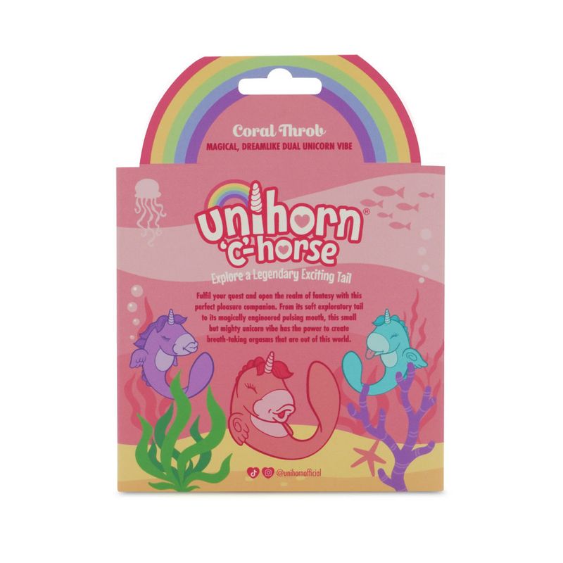 Unihorn Massager C Horse Coral Throb - Silk and Sin