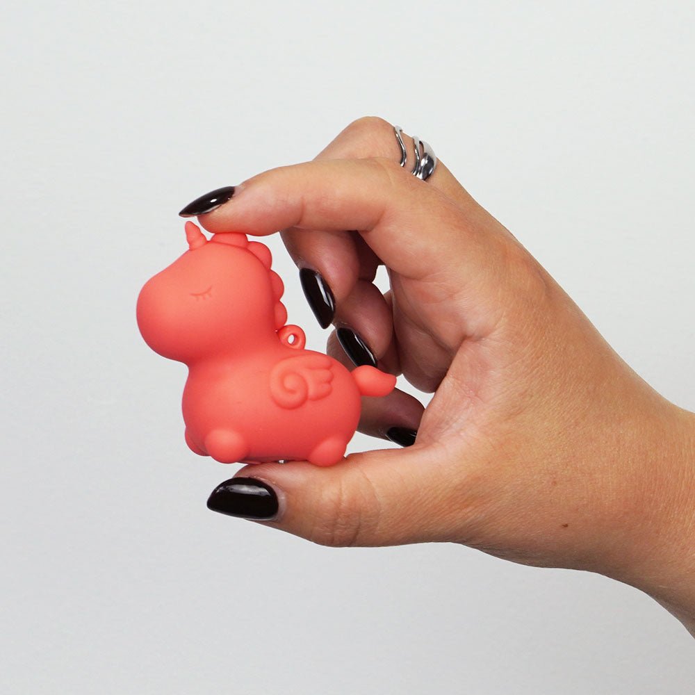 Unihorn Mini - Peachy Pony - Peach USB Rechargeable Stimulator - silkandsin