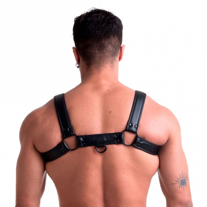 Vegan Bulldog Harness Black - Silk and Sin