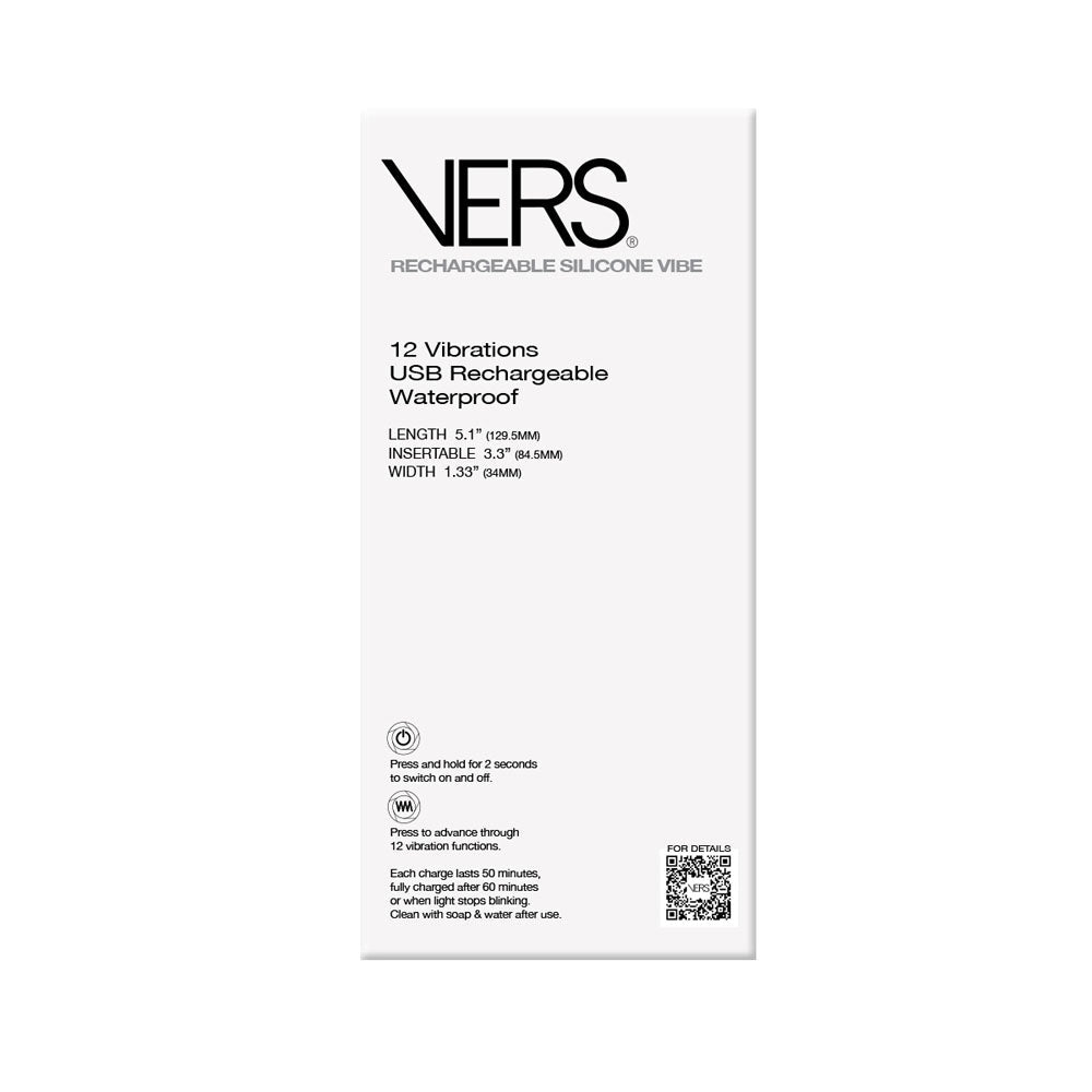 VERS Rechargeable Silicone P - Spot Vibe - Black 13 cm USB Rechargeable Prostate Massager - silkandsin