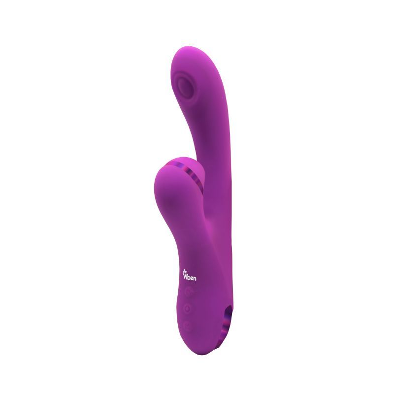 Viben Dazzle Rechargeable Thumping Rabbit Berry - Silk and Sin