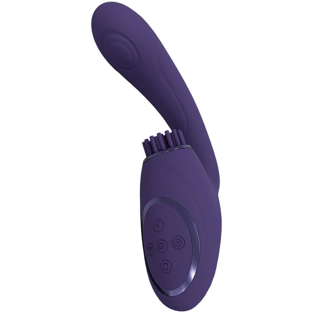 VIVE Gen - Purple - Purple USB Rechargeable Triple Motor Vibrator - silkandsin