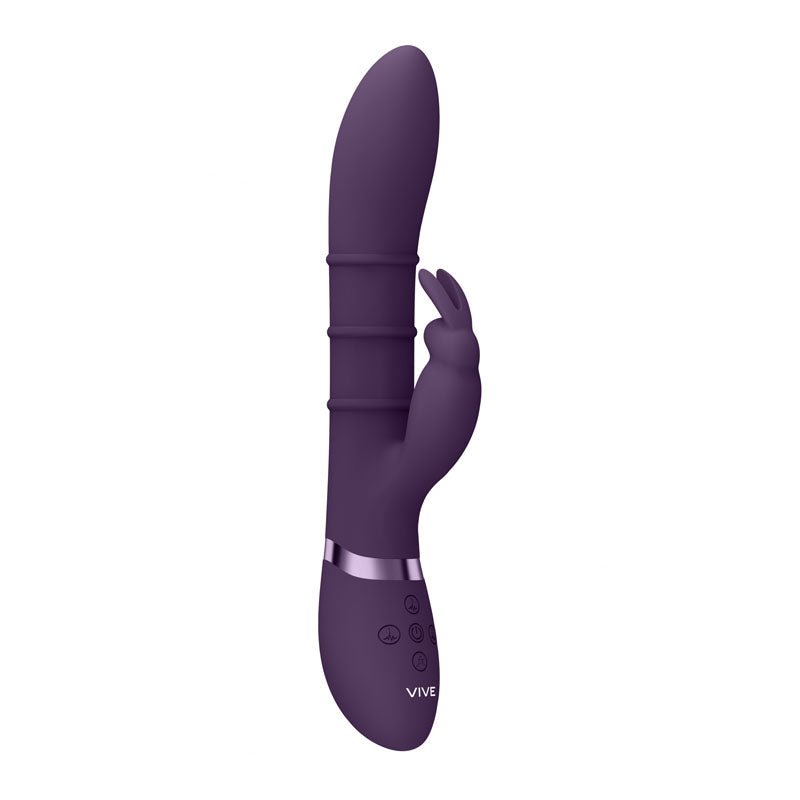 VIVE Sora - Purple - Purple 24.2 cm USB Rechargeable Rabbit Vibrator - silkandsin
