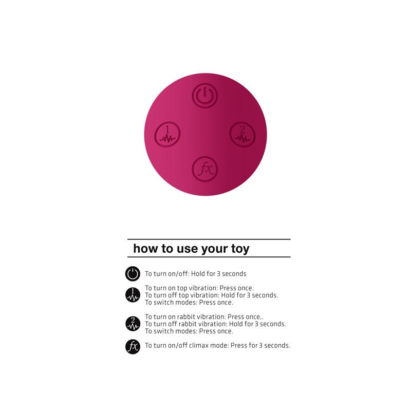 Vive Zosia - Pink 21.3 cm USB Rechargeable Rabbit Vibrator - silkandsin